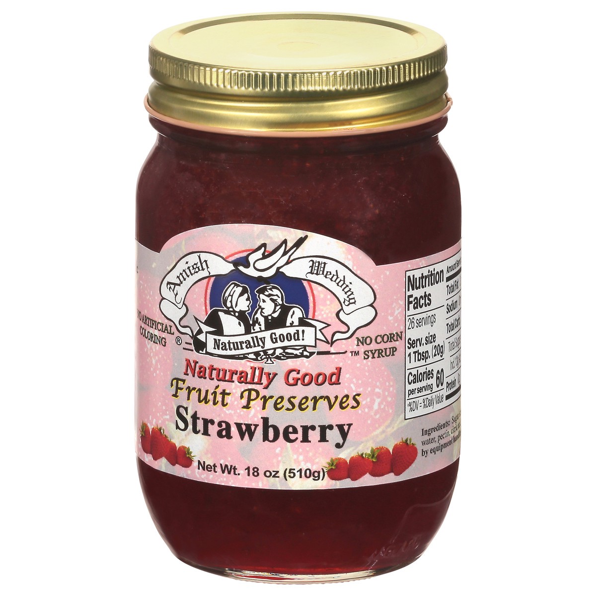 slide 3 of 4, Amish Wedding Preserves Strawberry, 1 ct