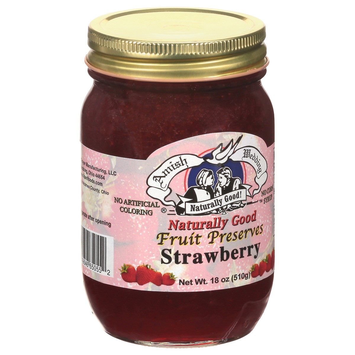 slide 4 of 4, Amish Wedding Preserves Strawberry, 1 ct