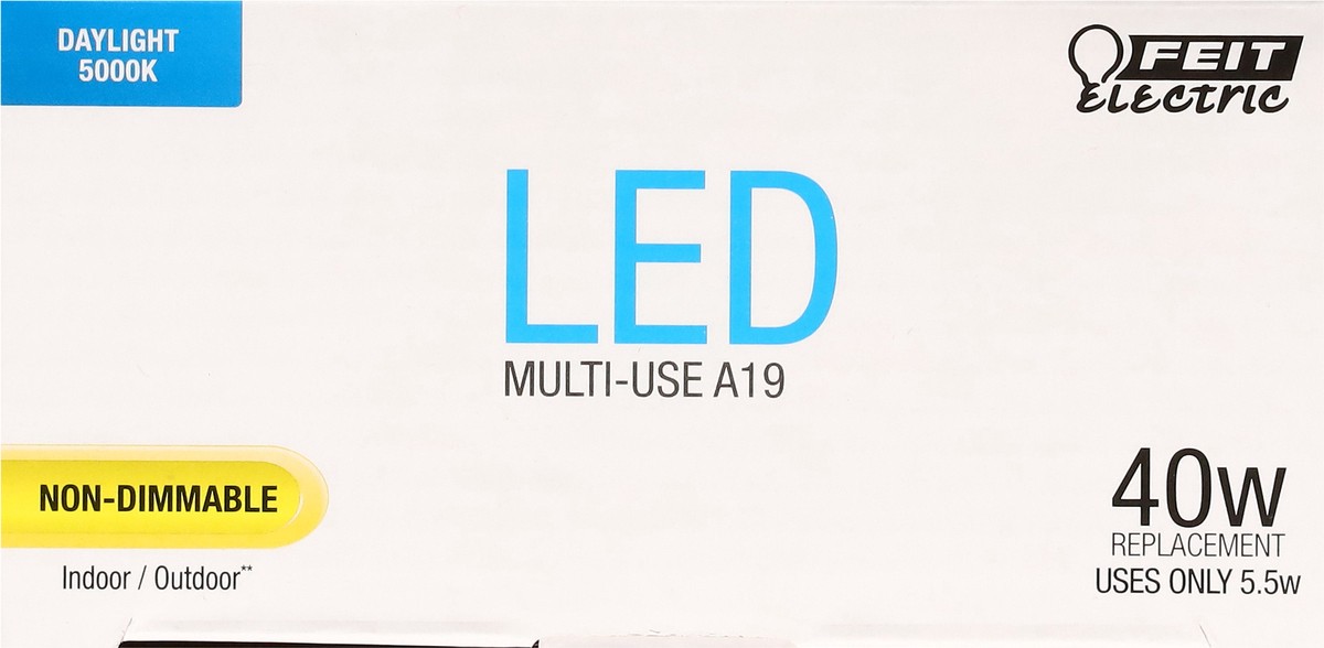 slide 6 of 16, Feit Electric 60 Watts LED Daylight Bulb 4 ea, 4 ct