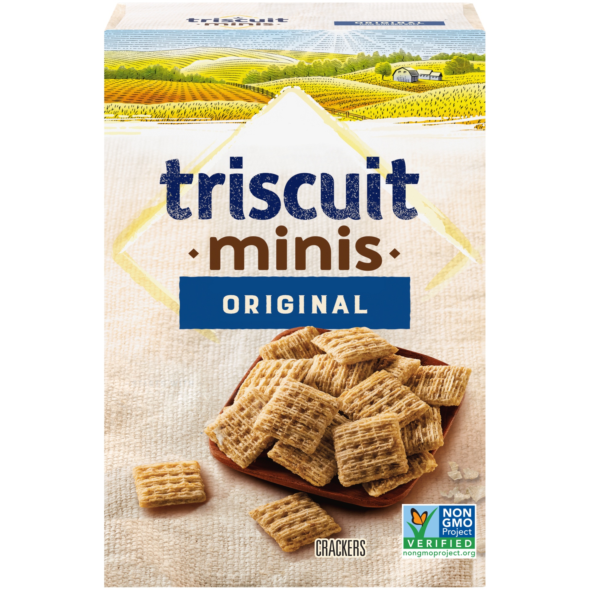 slide 1 of 8, Triscuit Minis Original Crackers, 8 oz