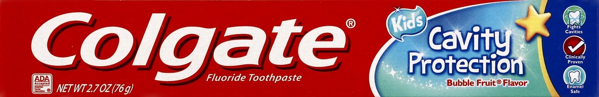 slide 6 of 6, Colgate Kids Cavity Protection Toothpaste, Bubble Fruit, 2.7oz, 2.7 oz