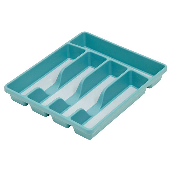 slide 1 of 1, Home Logic 5 Compartment Drawer Organizer, Blue, 1 ct