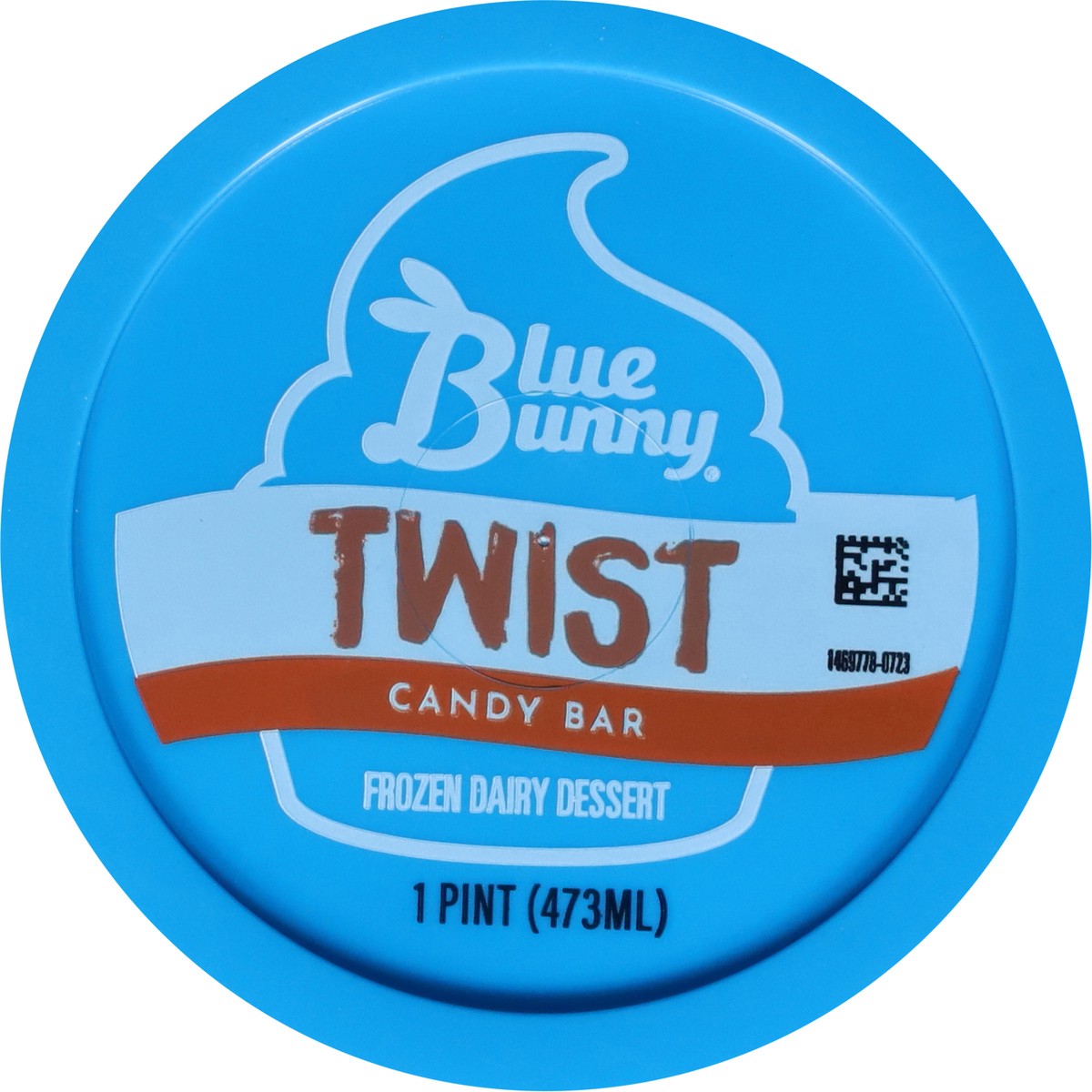 slide 12 of 12, Blue Bunny Twist Candy Bar Frozen Dessert, 16 fl oz Pint, 1 pint