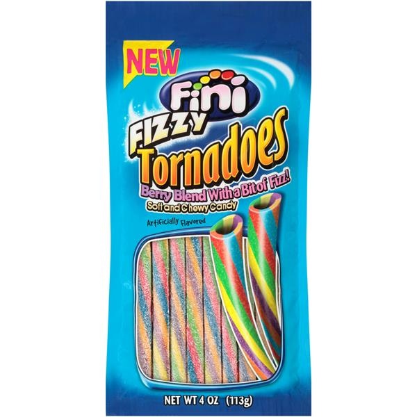 slide 1 of 3, Fini Fizzy Tornadoes Berry Blend Soft And Chewy Candy, 4 oz