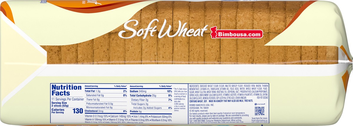 slide 8 of 12, Bimbo Soft Wheat Bread, 20 oz, 20 oz