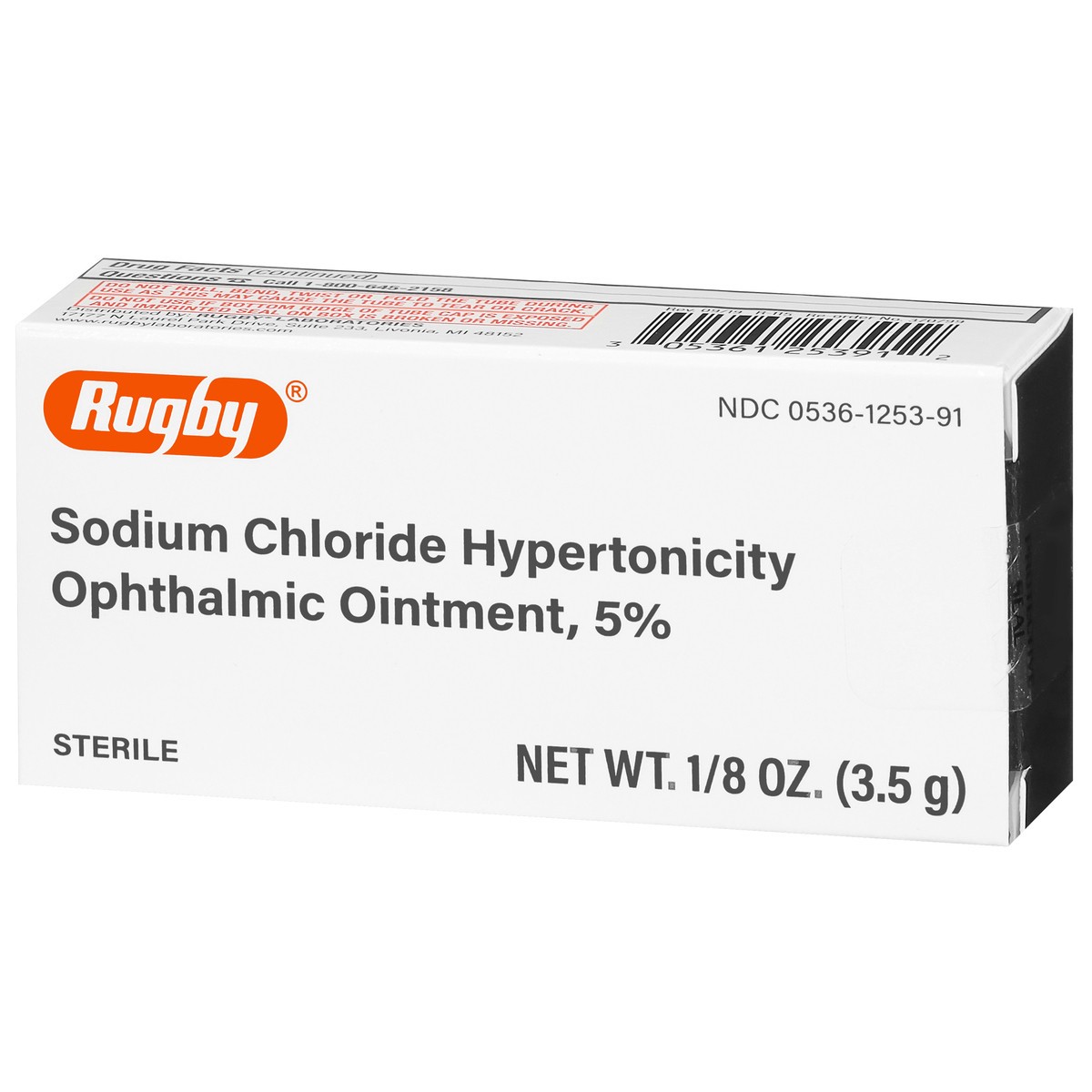 slide 5 of 13, Rugby Sodium Chloride Hypertonicity Ophthalmic Ointment 0.125 oz, 0.12 oz