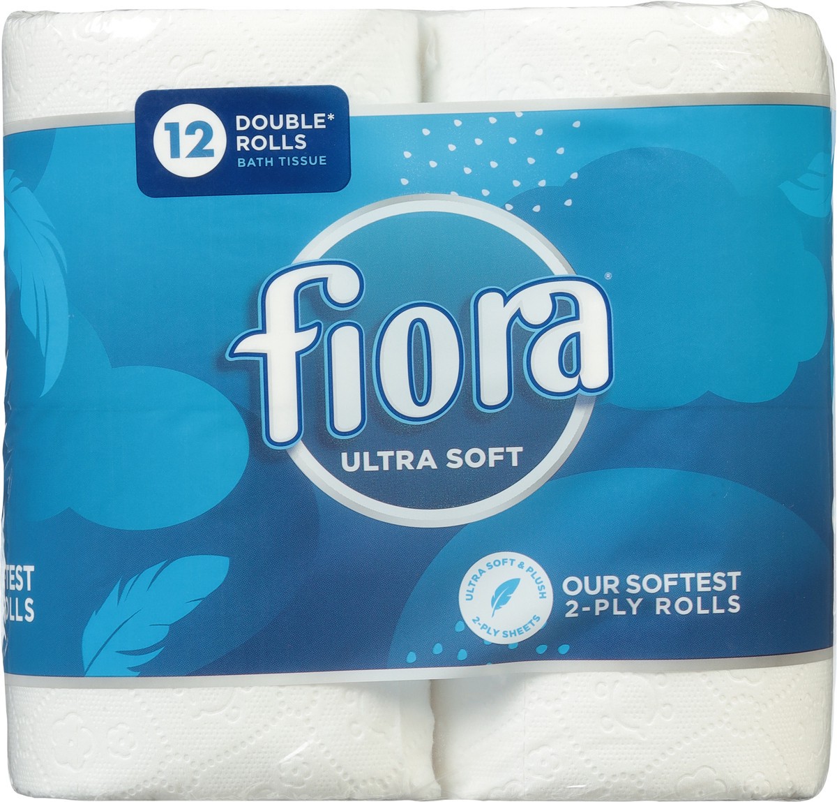 slide 3 of 9, Fiora 2-Ply Double Rolls Ultra Soft Unscented Bath Tissue 12 ea, 12 ct