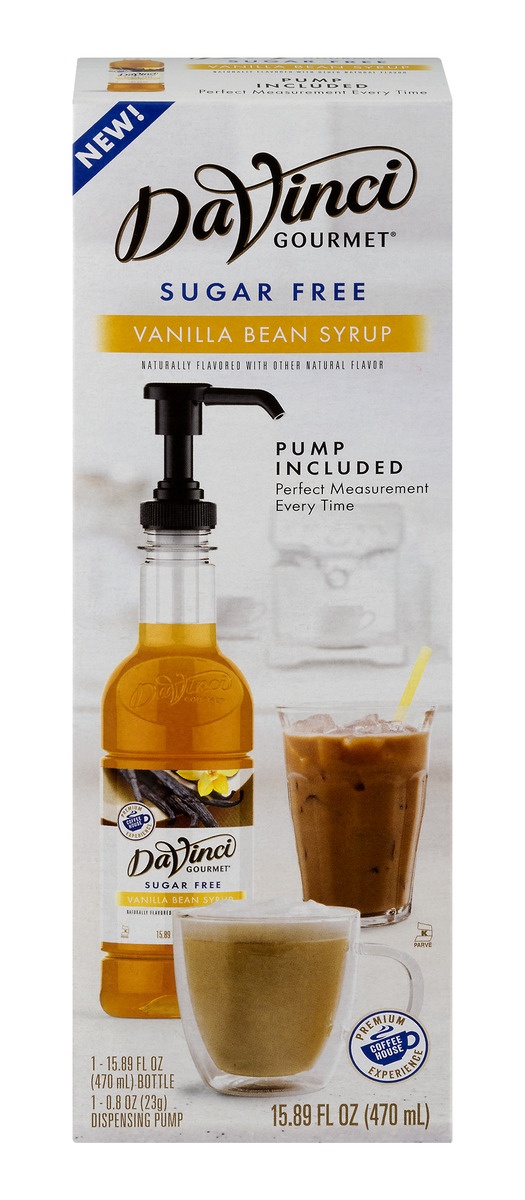 slide 1 of 1, DaVinci Sugar Free Vanilla Bean Syrup, 15.89 fl oz