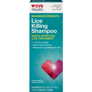 slide 1 of 1, CVS Health Lice Killing Shampoo Maximum Strength, 6 oz