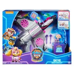 PAW Patrol: The Mighty Movie, Transforming Rescue Jet with Skye Mighty Pups Action Figure, Lights and Sounds, Kids Toys for Boys & Girls 3+