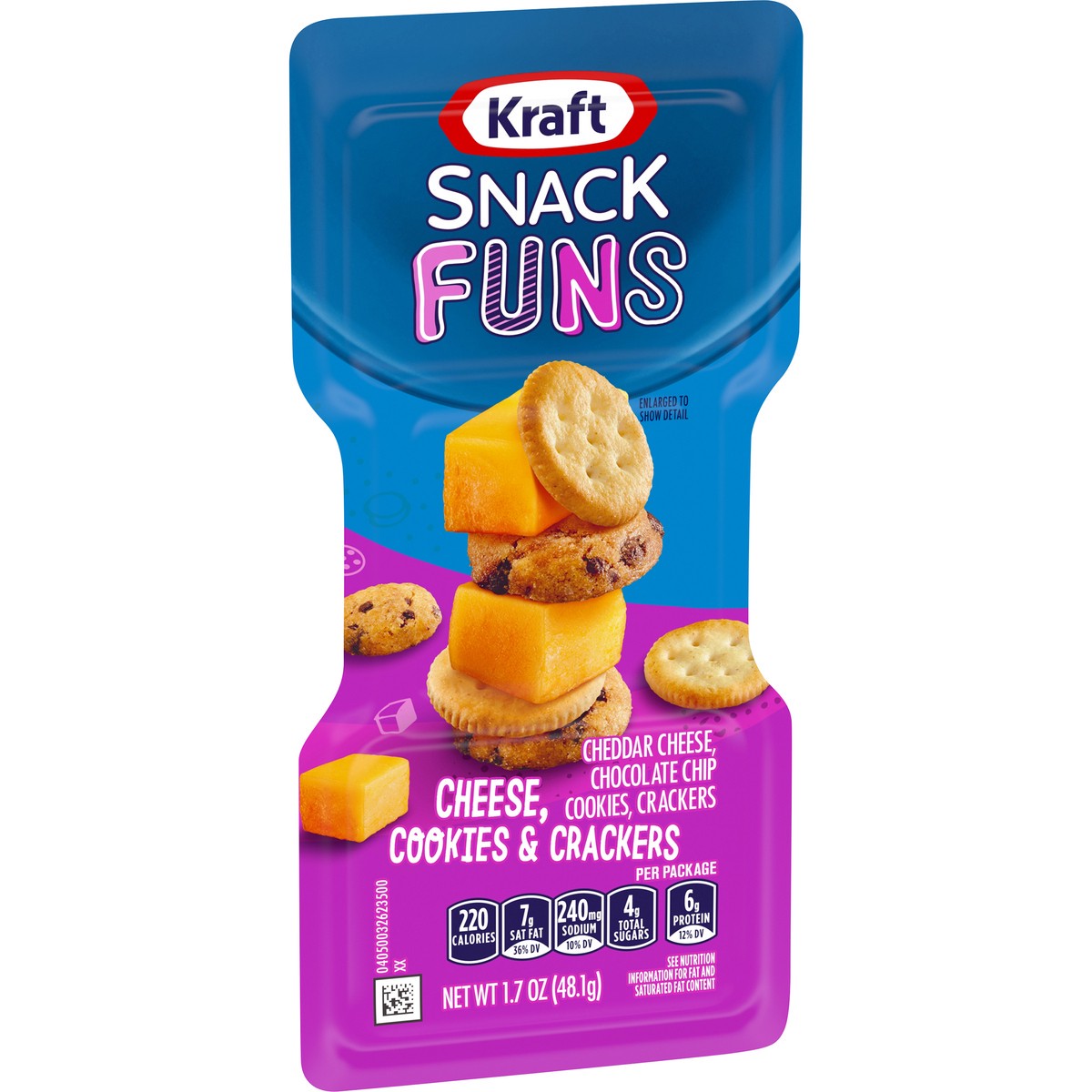 slide 3 of 14, Kraft Trios Cookies & Crackers SnackFUNS, Individually Sealed Single-Serve Snack , 1.7 oz Package, 1.7 oz