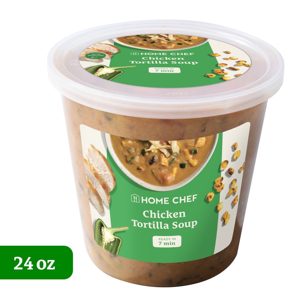 slide 1 of 3, Home Chef Creamy Chicken Tortilla Soup, 24 oz