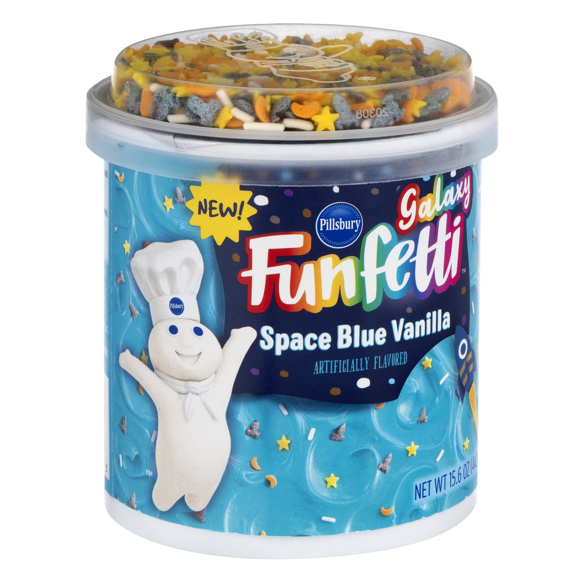 slide 11 of 12, Pillsbury Galaxy Funfetti Space Blue Vanilla Frosting 15.6 oz, 16 oz