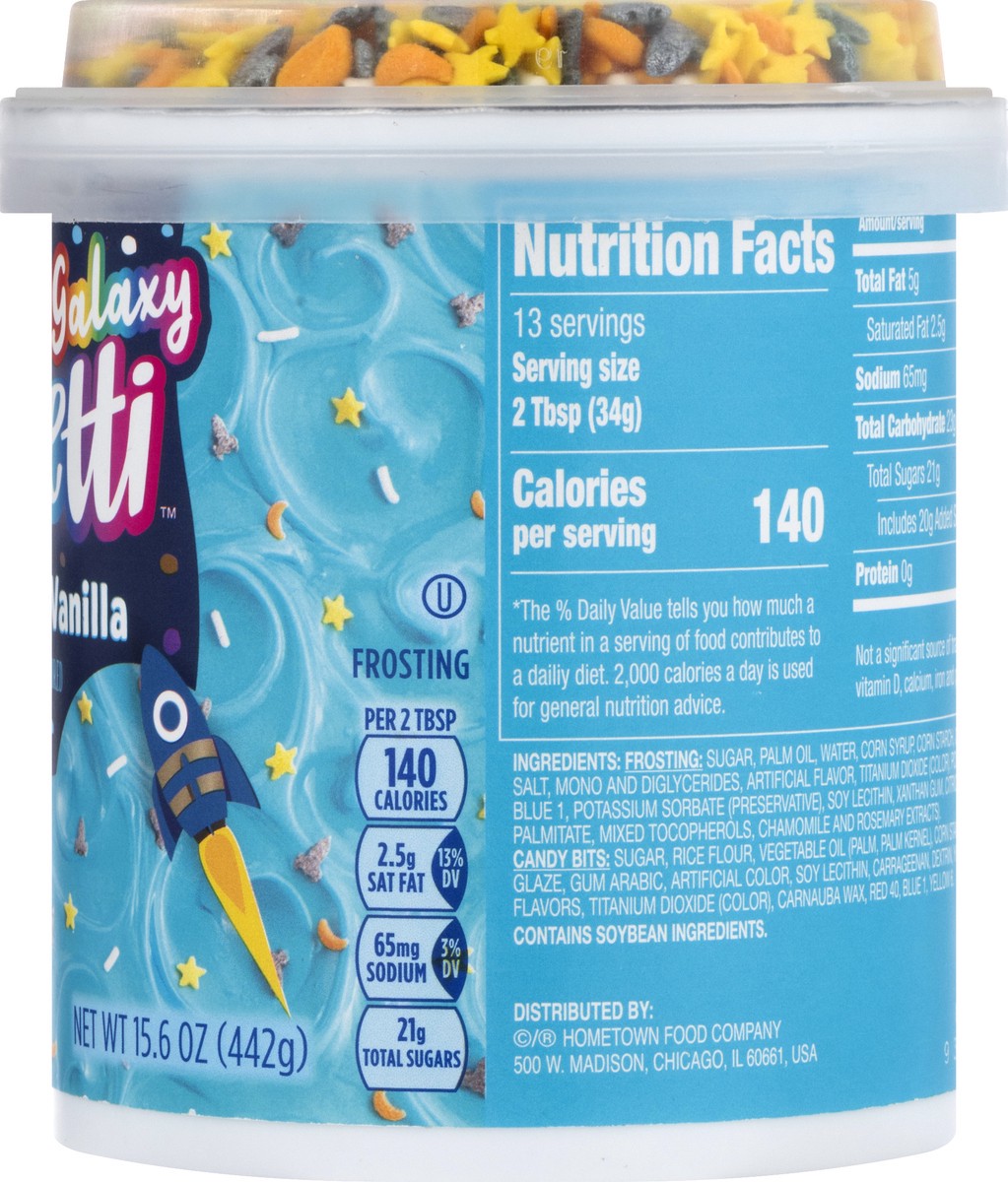 slide 10 of 12, Pillsbury Galaxy Funfetti Space Blue Vanilla Frosting 15.6 oz, 16 oz