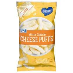 Barbara''s Baked White Cheddar Cheese Puffs, White Cheddar Puffs, 5.5 OZ Bag