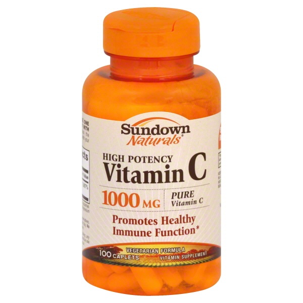 slide 1 of 1, Sundown High Potency Vitamin C 1000 mg Caplets, 133 ct