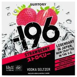 -196 Strawberry Vodka Seltzer 4x355 ml