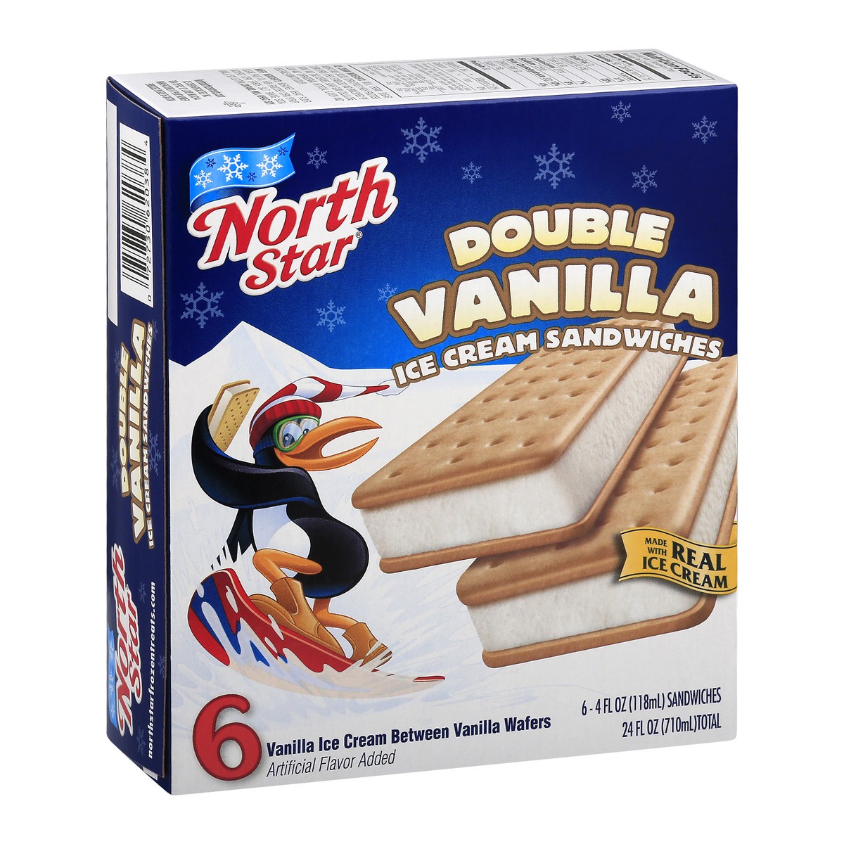 slide 7 of 10, North Star Vanilla Ice Cream Sandwiches, 6 ct; 4 fl oz