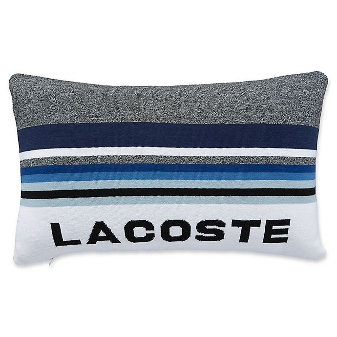 slide 1 of 1, Lacoste Ski Oblong Throw Pillow - Blue/White, 1 ct