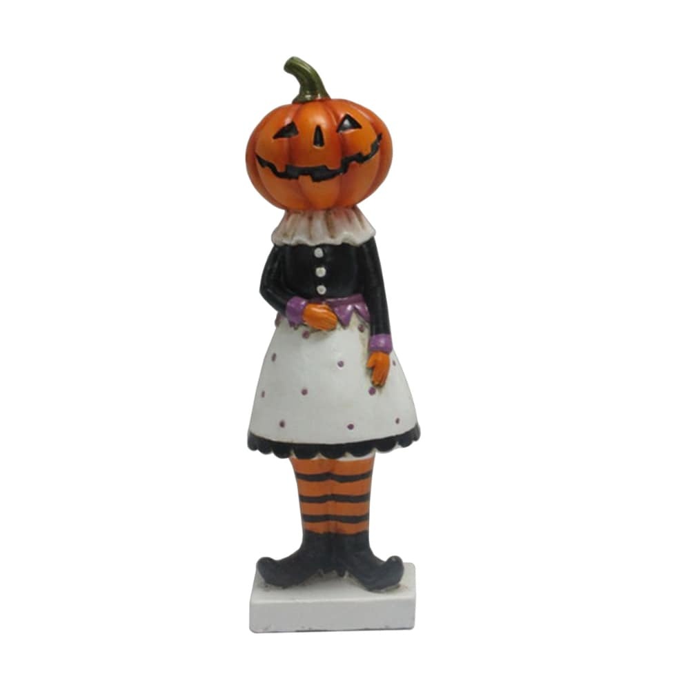 slide 1 of 1, Holiday Home Pumpkin Girl Figurine, 9 in