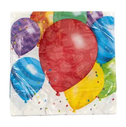 Creative Converting Balloon Blast Beverage Napkin