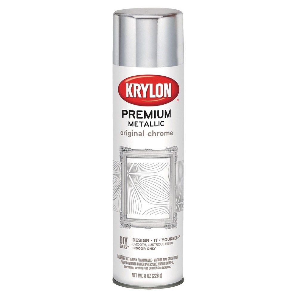 slide 1 of 1, Krylon Premium Metallic Spray Paint - Original Chrome, 8 oz