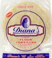 Diana's Large Flour Burrito Ziplock