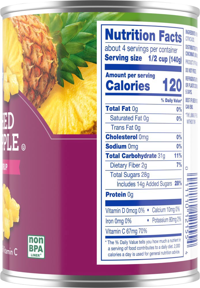 slide 2 of 4, Kroger Crushed Pineapple In Heavy Syrup, 20 oz