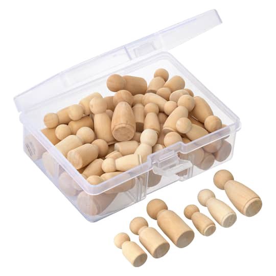 slide 1 of 3, Mixed Peg People, 50ct. By Creatology, 50 ct