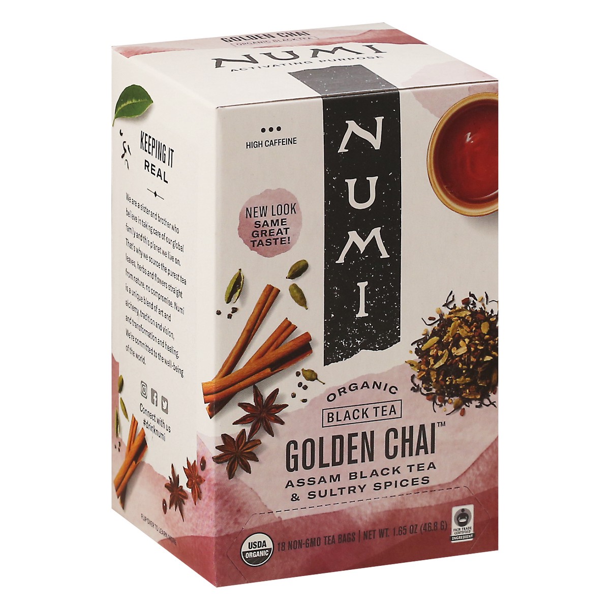 slide 2 of 9, Numi Spiced Org Golden Chai Spiced Tea - 18 ct, 18 ct