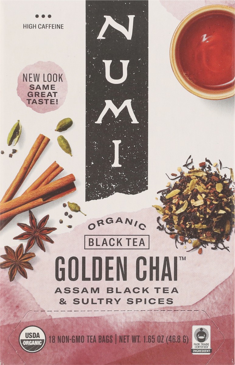 slide 5 of 9, Numi Spiced Org Golden Chai Spiced Tea - 18 ct, 18 ct