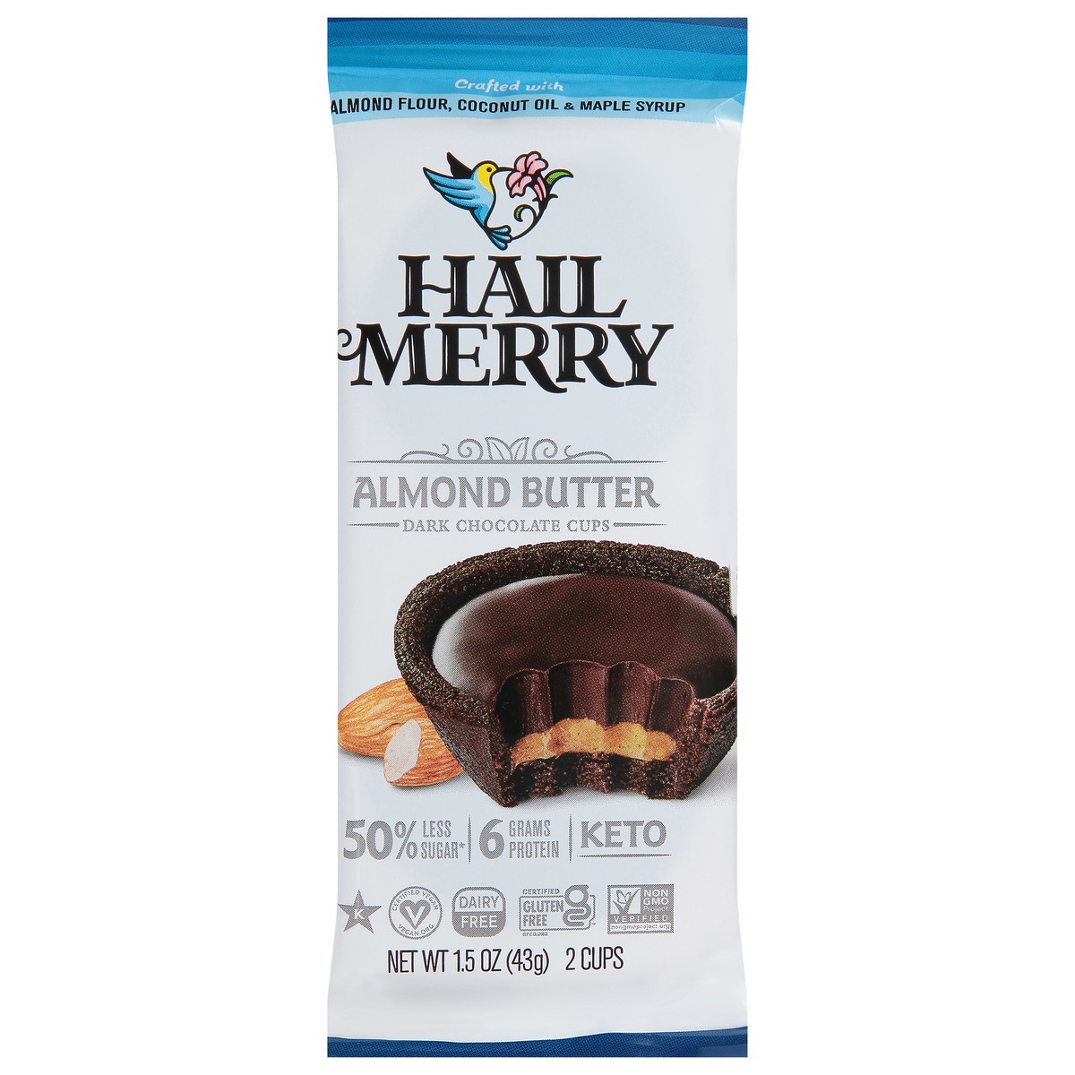 slide 1 of 9, Hail Merry Chocolate Almond Butter Dessert Cups, 1.5 oz