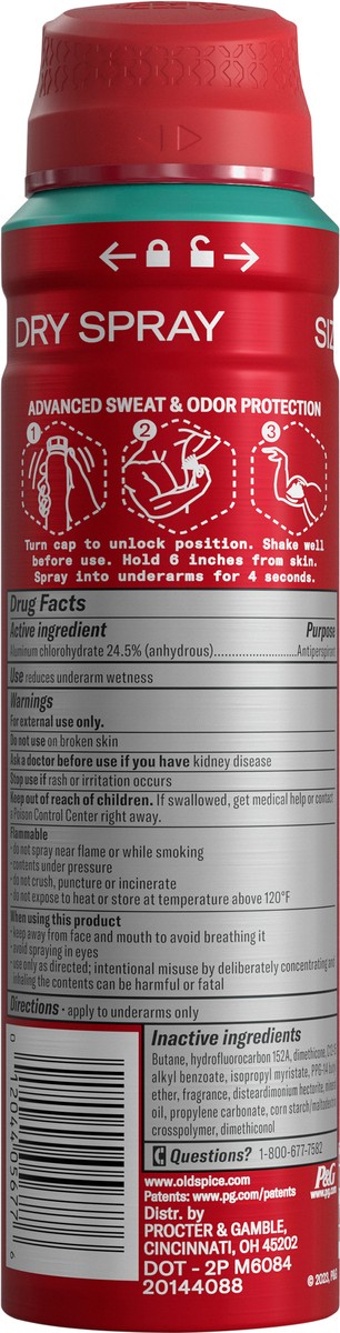 slide 3 of 9, Old Spice Antiperspirant and Deodorant Invisible Dry Spray for Men, 24/7 Freshness, Lasting Sweat and Odor Protection, Legendary Fragrance, High Endurance, Pure Sport Scent, 4.3 oz, 4.3 oz