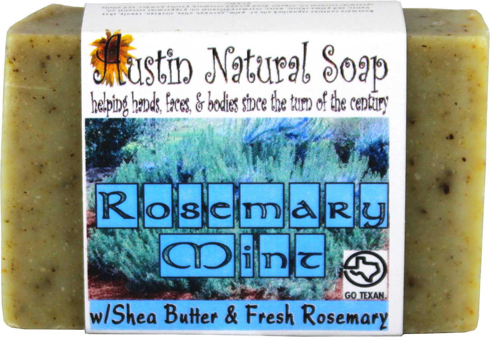 slide 1 of 1, Austin Natural Soap Rosemary Mint Bar Soap, 4.5 oz