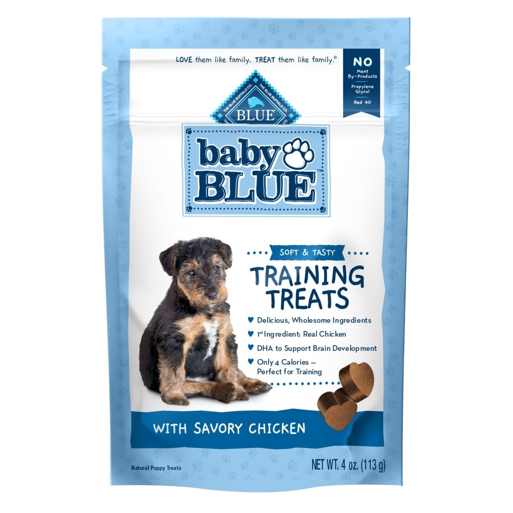 slide 1 of 1, Blue Buffalo Baby BLUE Puppy Training Bits Chicken, 4 oz