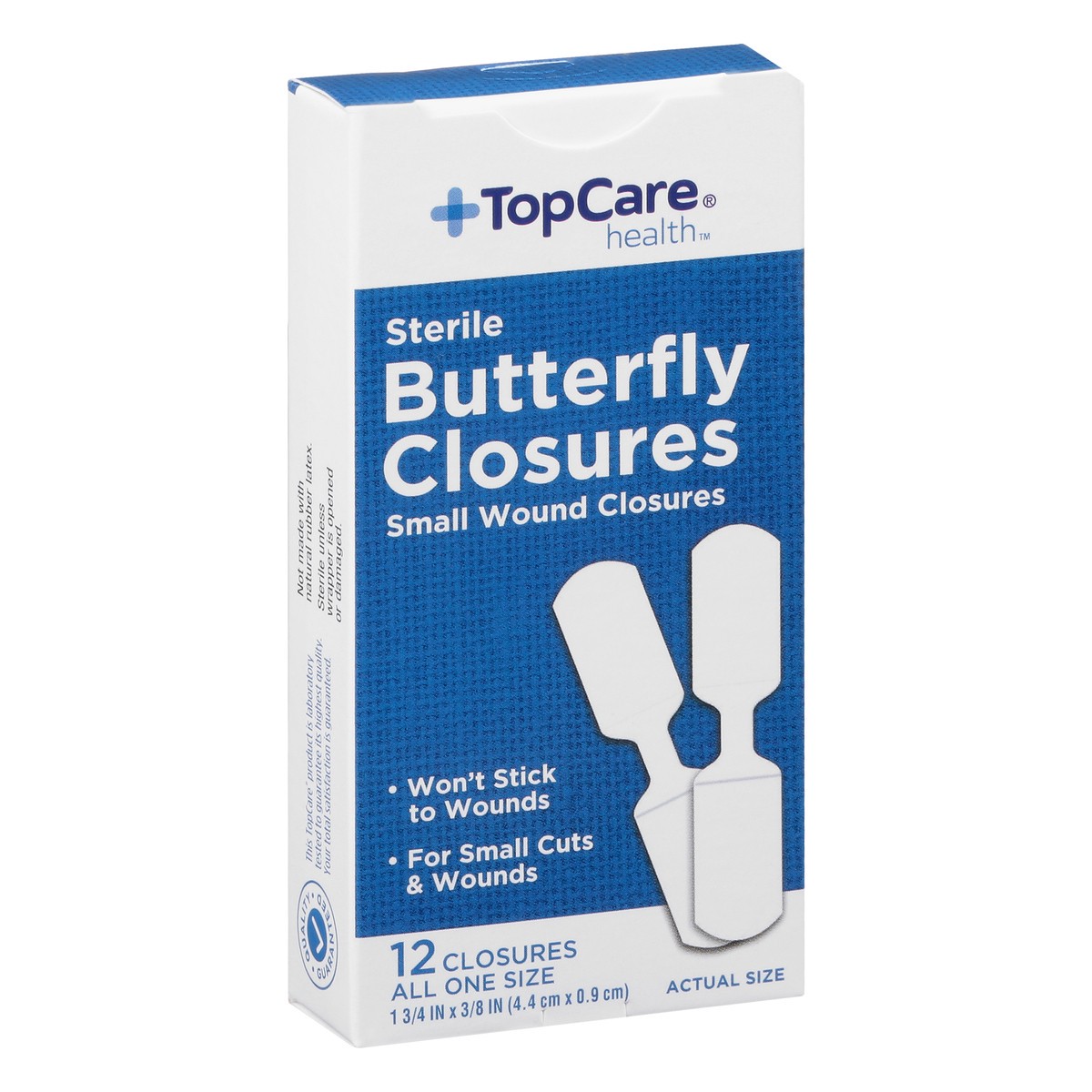 slide 3 of 9, TopCare Health All One Size Sterile Butterfly Closures 12 ea, 12 ct