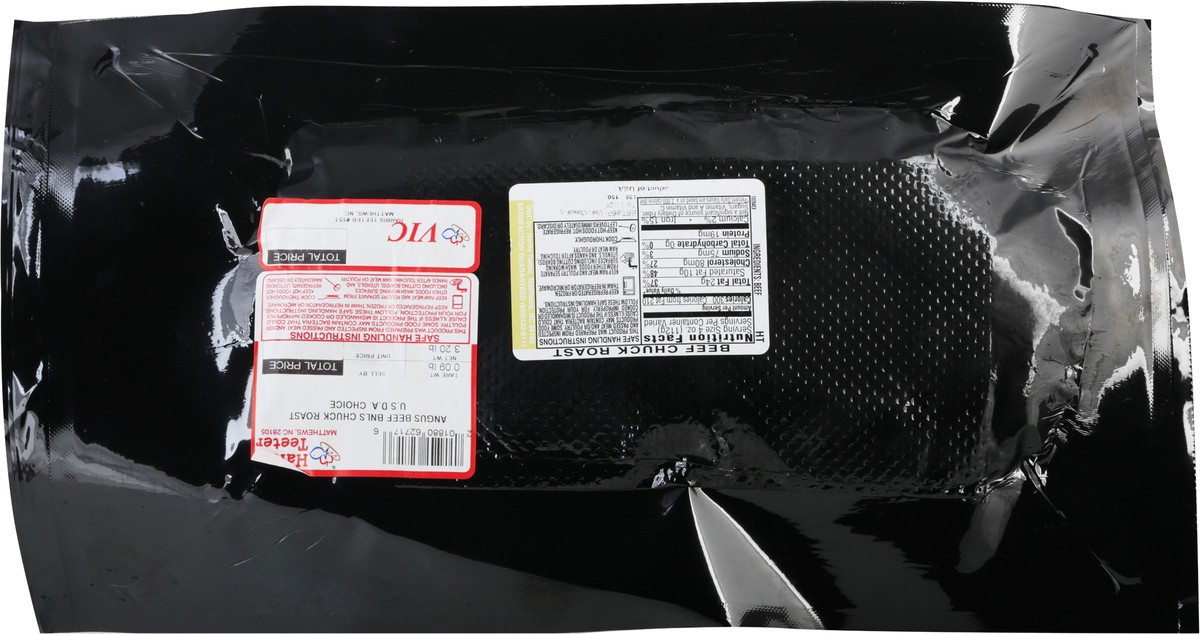 slide 4 of 12, Harris Teeter Reserve USDA Choice Chuck Roast Angus Beef 1 ea, per lb