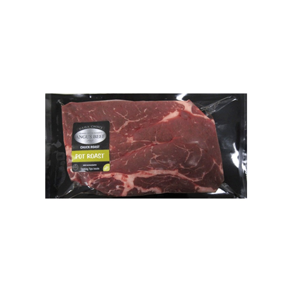 slide 1 of 12, Harris Teeter Reserve USDA Choice Chuck Roast Angus Beef 1 ea, per lb