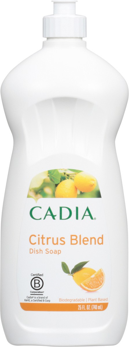 slide 6 of 9, Cadia Citrus Blend Dish Soap 25 fl oz, 25 fl oz
