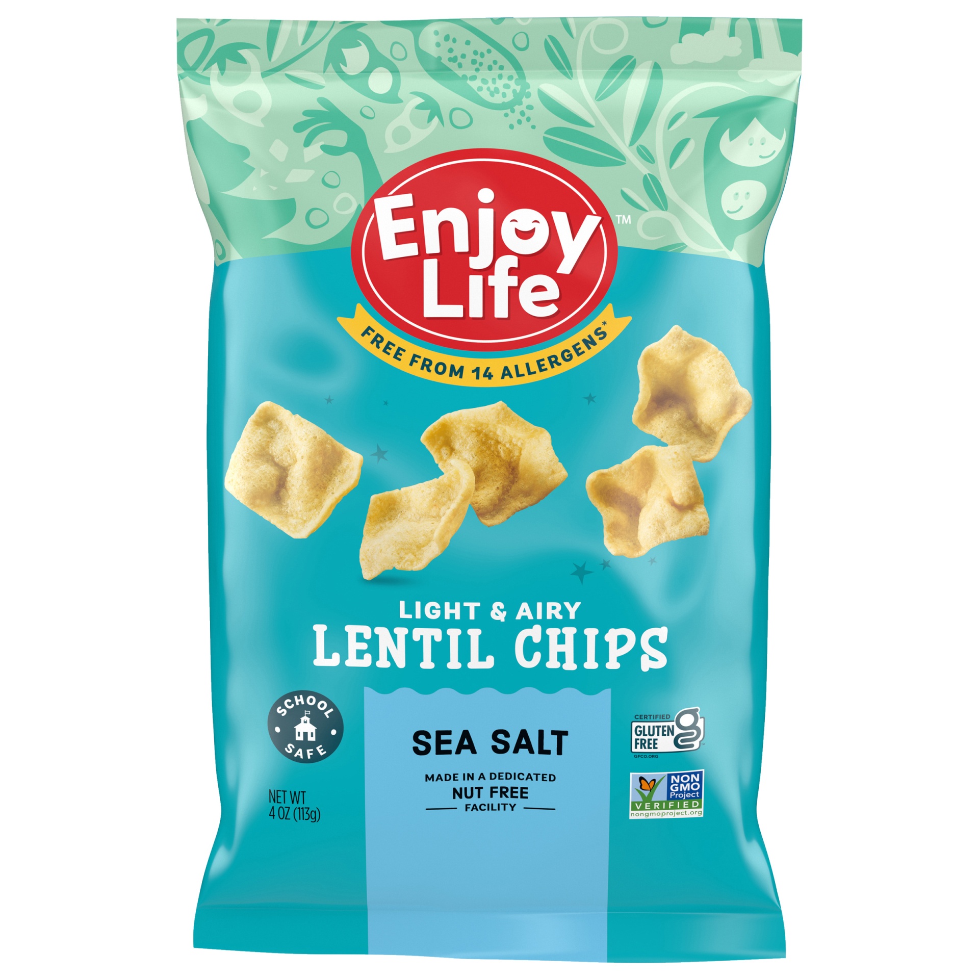 slide 1 of 1, Enjoy Life Lentil Chip Seasalt, 4 oz
