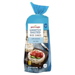 Giant Eagle Plain Lightly Salted Rice Cakes