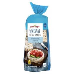 Giant Eagle Plain Lightly Salted Rice Cakes