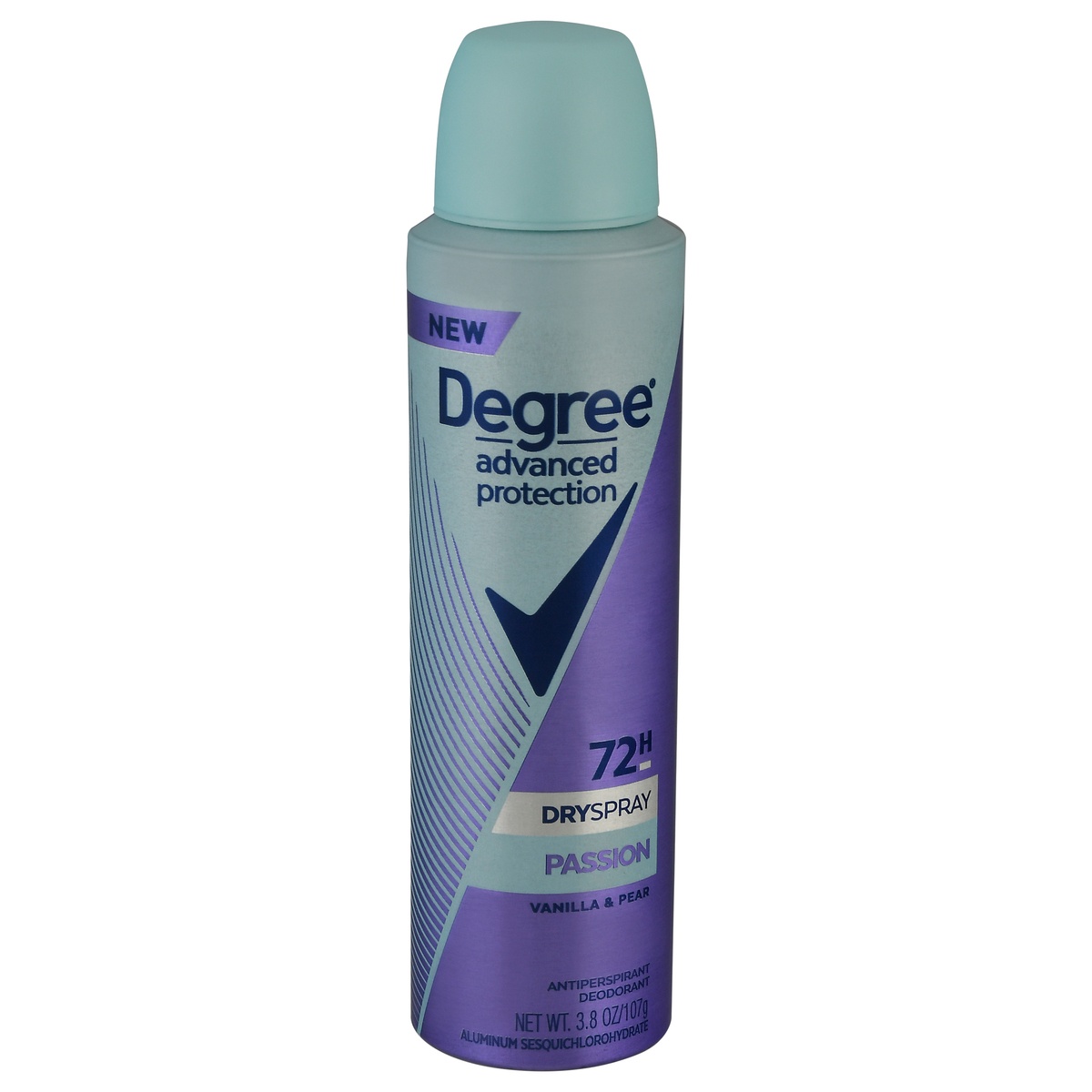 slide 1 of 1, Degree Advanced Protection Passion Vanilla & Pear Antiperspirant Deodorant Dry Spray, 3.8 oz