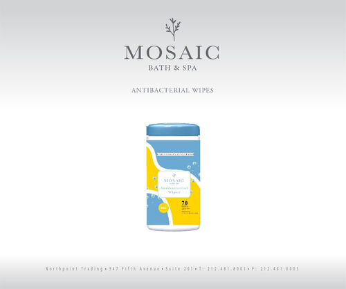 slide 1 of 1, Mosaic Dsfectnt Wipes Canister, 70 ct