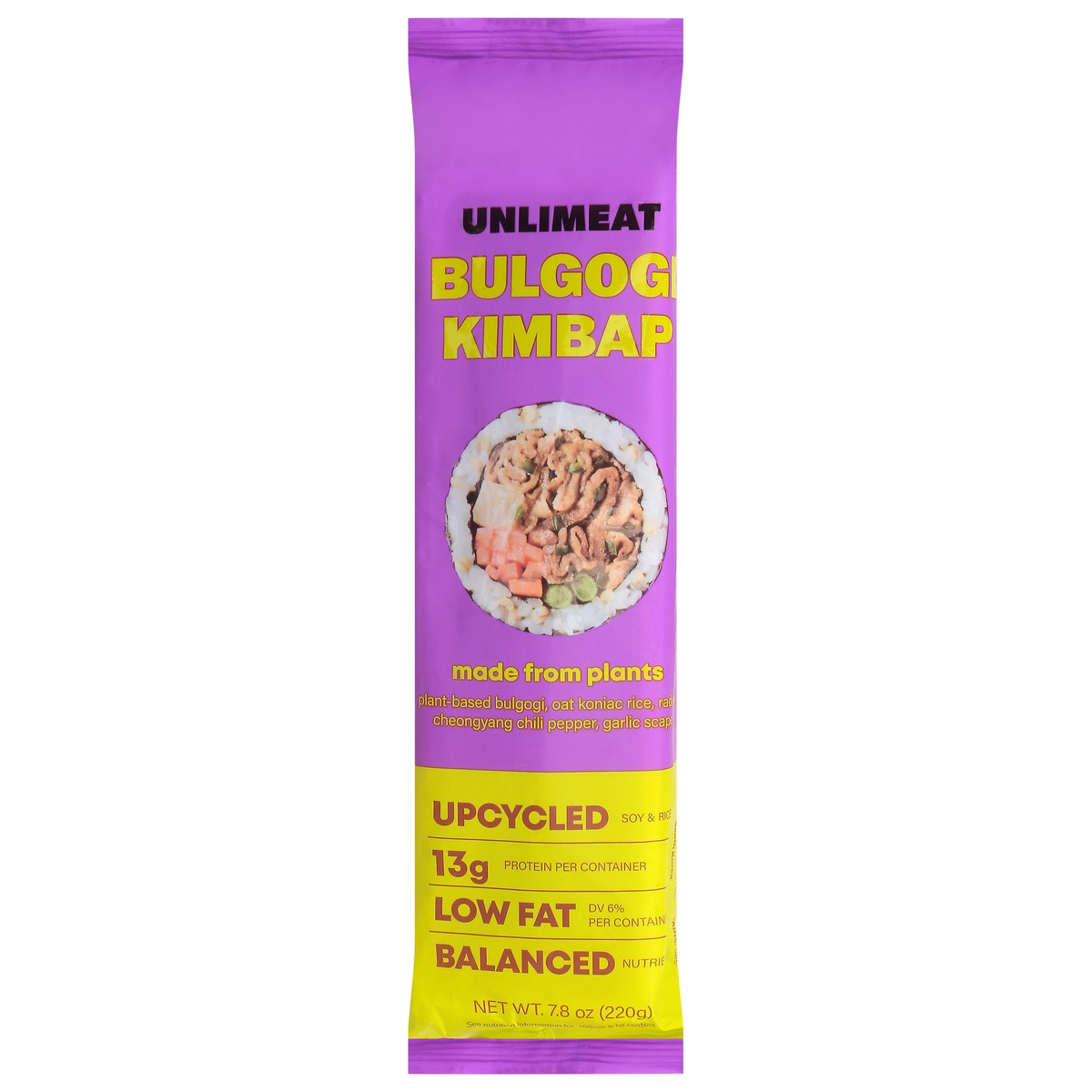 slide 11 of 13, UnlimEacht Kimbap Bulgogi Plant Based - 7.8 Oz, 7.8 oz