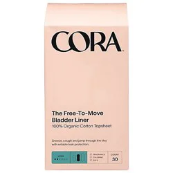 Cora Organic Bladder Liner Long - 30 Ct