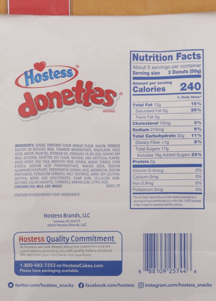 slide 2 of 2, Hostess Donettes Maple Glazed Mini Donuts, 10.5 oz
