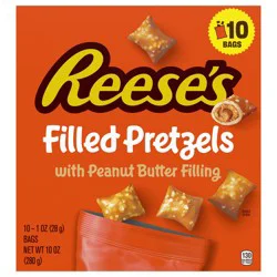 Reese's Peanut Butter Filled Pretzels Multipack, 1 oz Bag, 10 ct