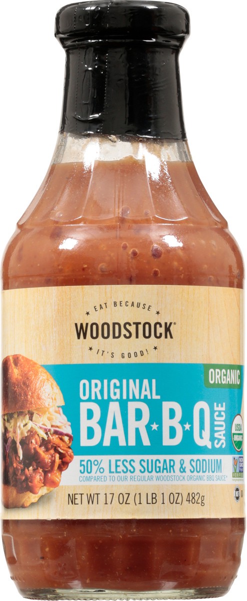 slide 5 of 9, Woodstock Organic Original Bar-B-Q Sauce 17 oz, 17 oz