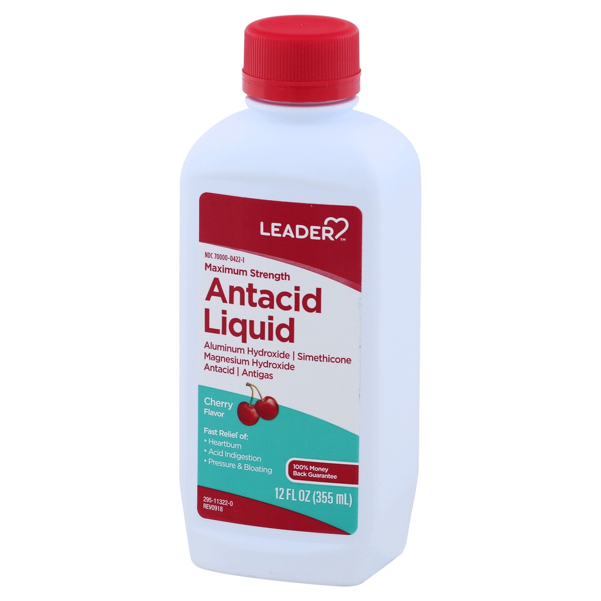 slide 6 of 11, Leader Antacid Liquid 12 oz, 12 oz